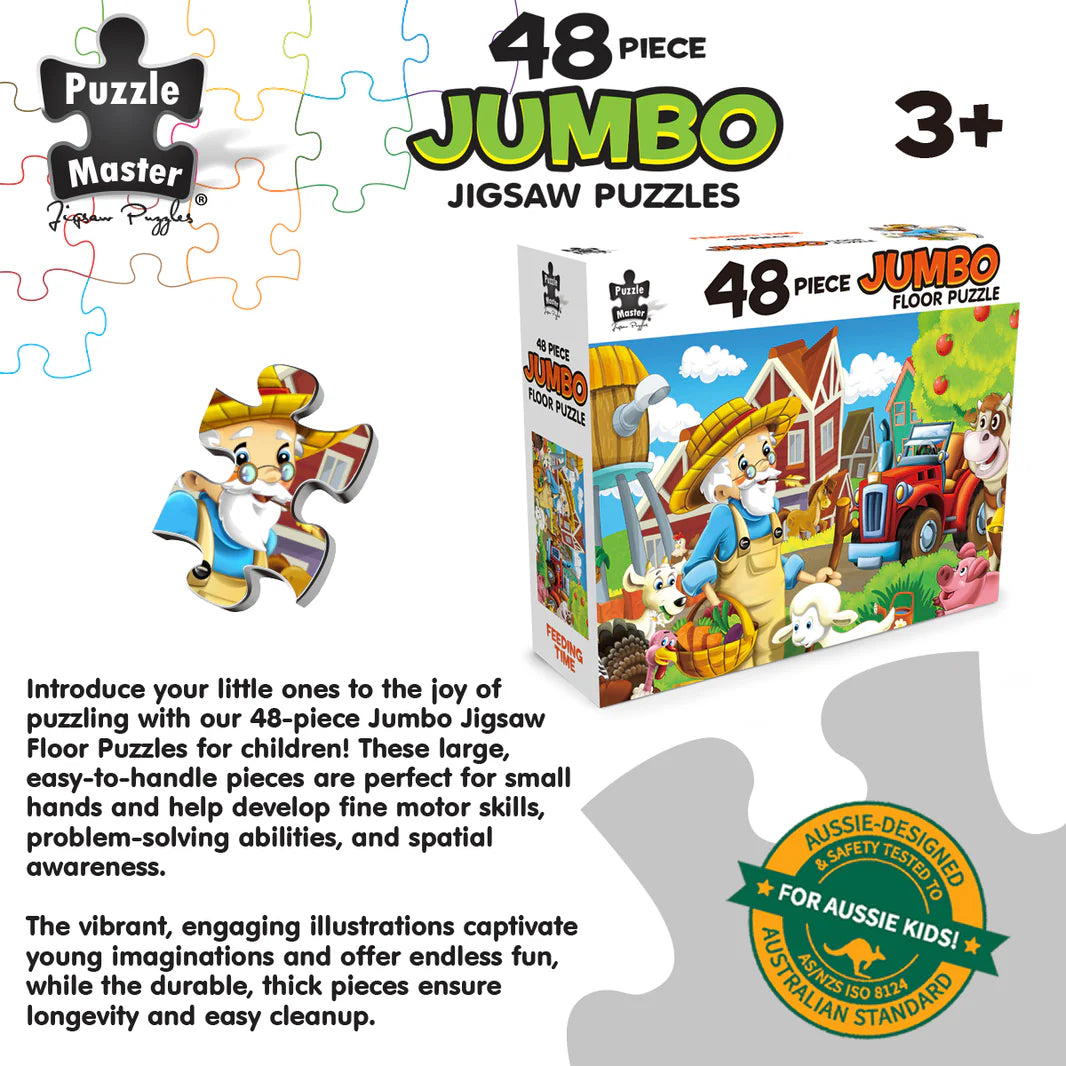 PUZZLE MASTER 48 PIECE JUMBO FLOOR PUZZLE | FARMYARD FRIENDS
