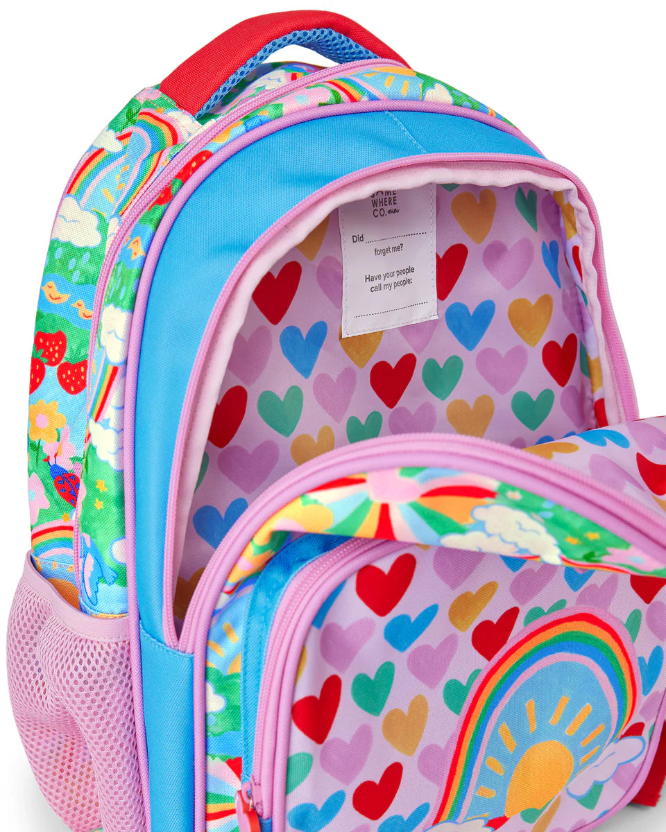 THE SOMEWHERE CO MINI EXPLORER BACKPACK | RAINBOW GARDEN - Angus & Dudley Collections