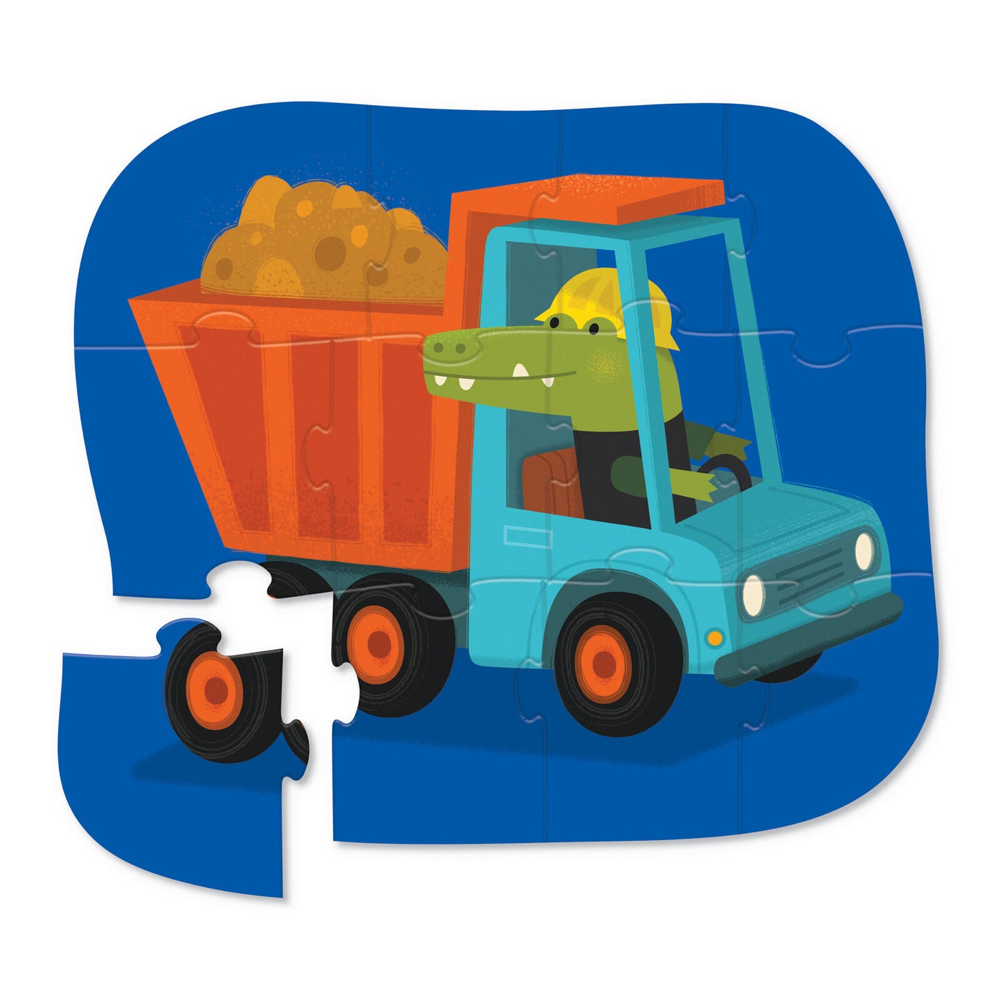 CROCODILE CREEK MINI PUZZLE 12 PIECE | CONSTRUCTION CROC - Angus & Dudley Collections