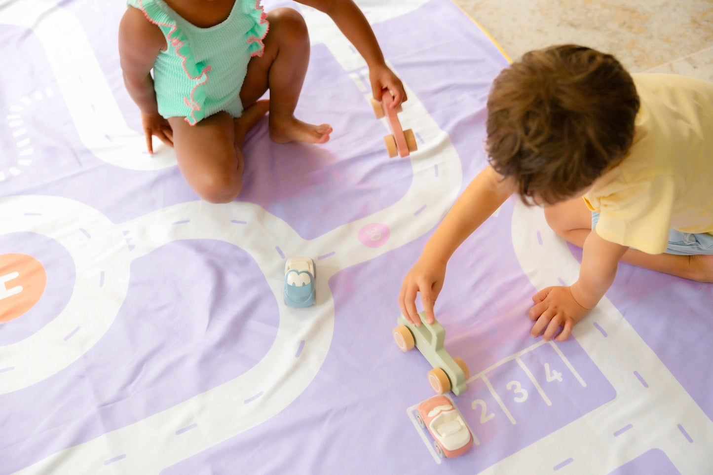 MISHMASHED PLAY BEACH TOWEL | ROAD LAVENDER