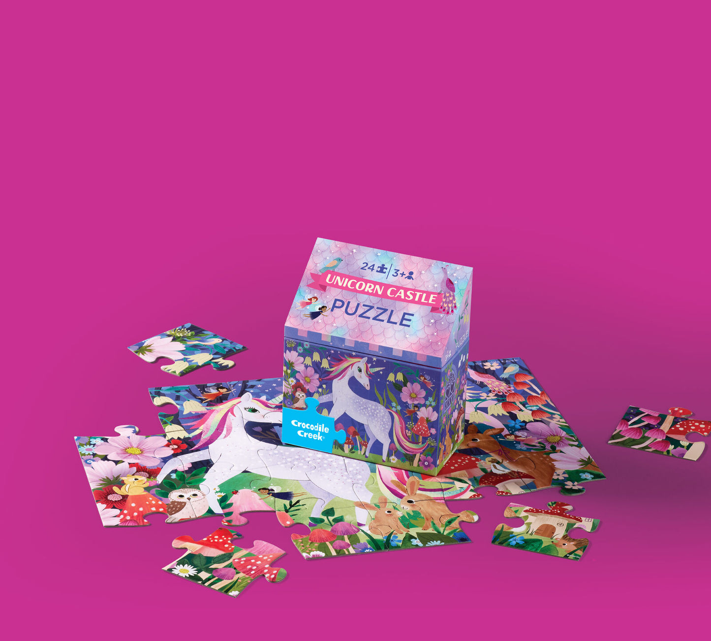 CROCODILE CREEK LITTLE BUILDING PUZZLE | UNICORN CASTLE