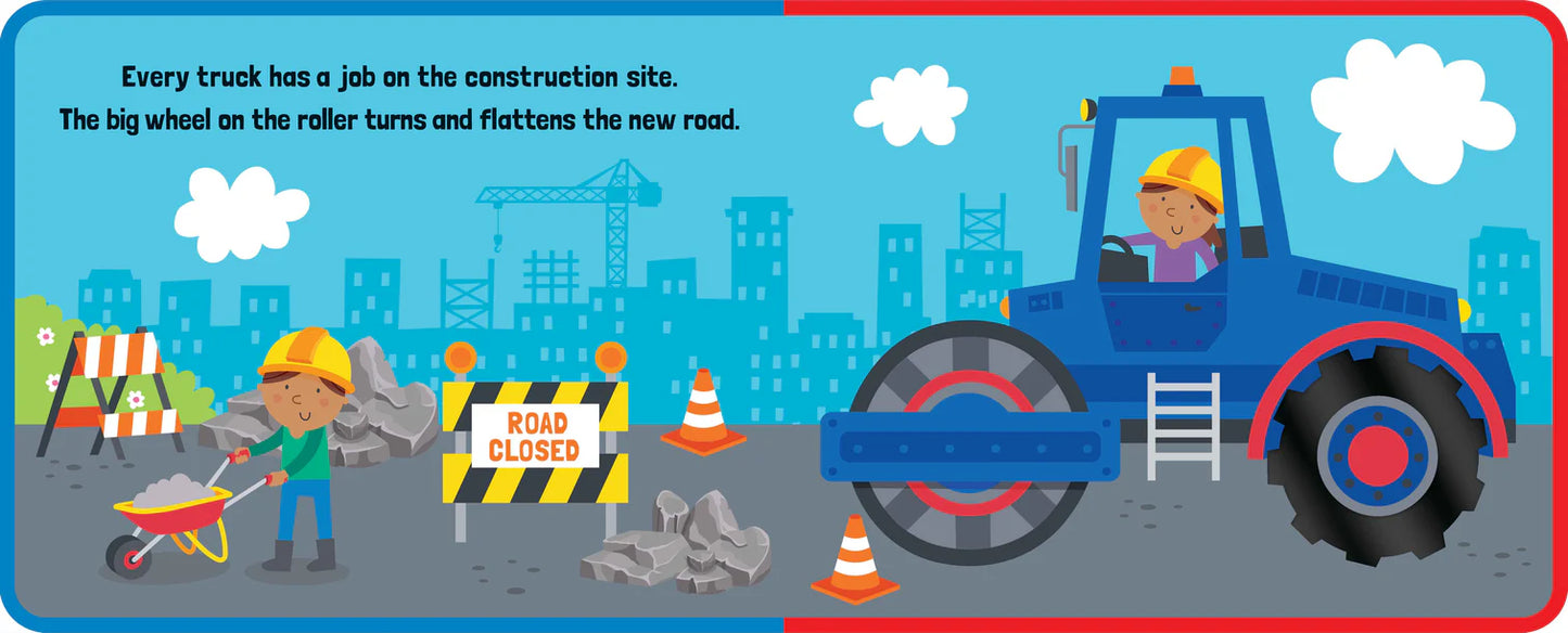 Kids Touch and Feel Board Book - Trucks And Diggers