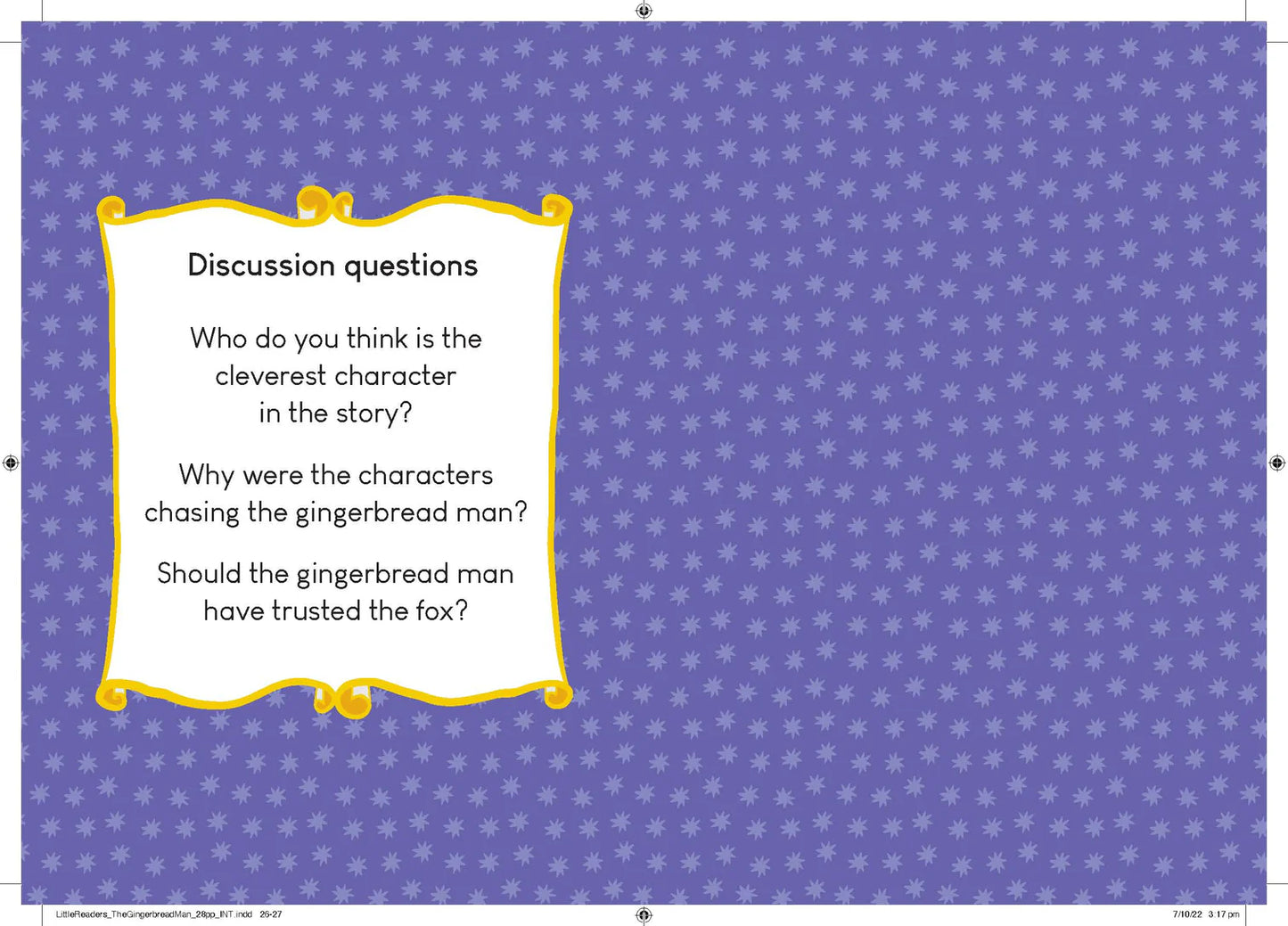 Kids Little Readers Hardcover Book - The Gingerbread Man