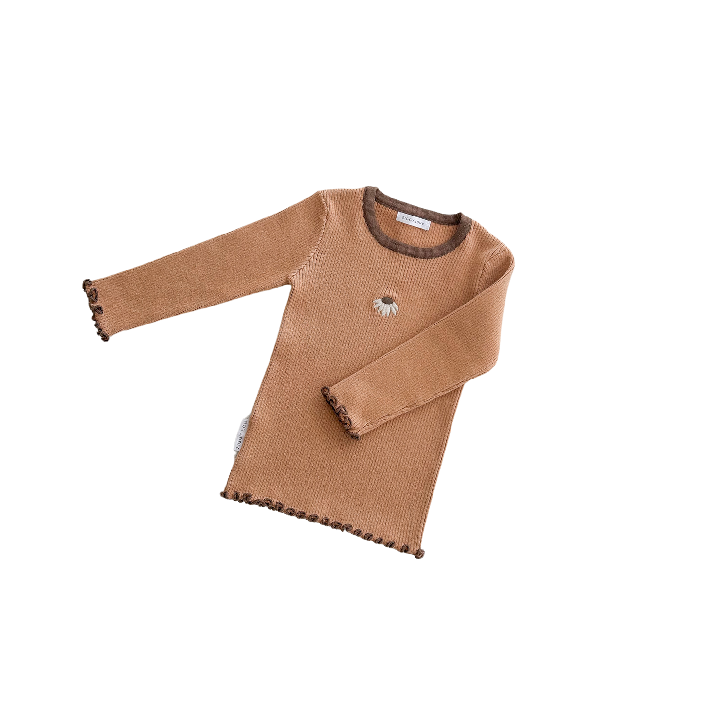 ZIGGY LOU RIBBED TOP | HAZEL