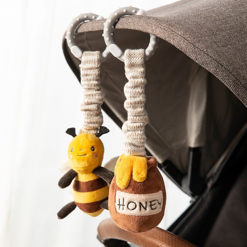 LIVING TEXTILES STROLLER TOYS 2 PACK | BEE AND HONEYPOT