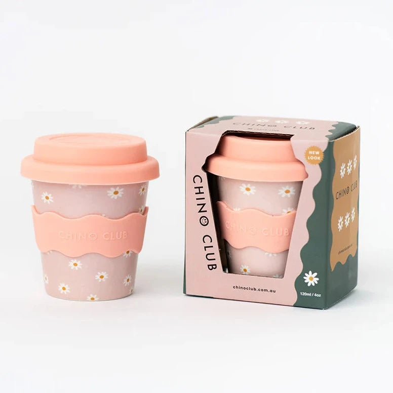 Baby Chino Cup with Lid - Pink Daisy