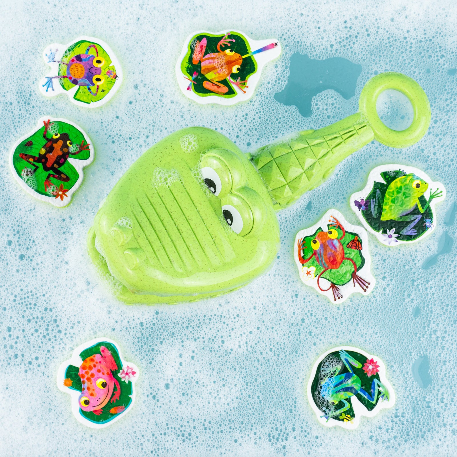 Tiger Tribe Bath Toy Croc Chasey - Catch A Frog