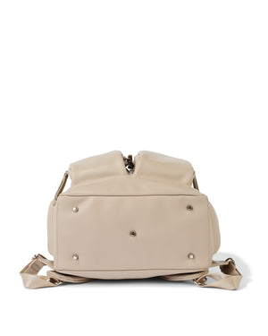Oioi Dimple Vegan Leather Nappy Backpack - Oat