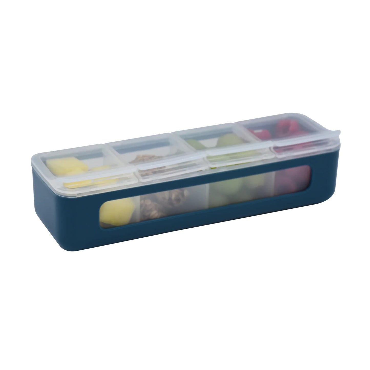 Melii Luxe Snackle Box 4 Compartment - Blue