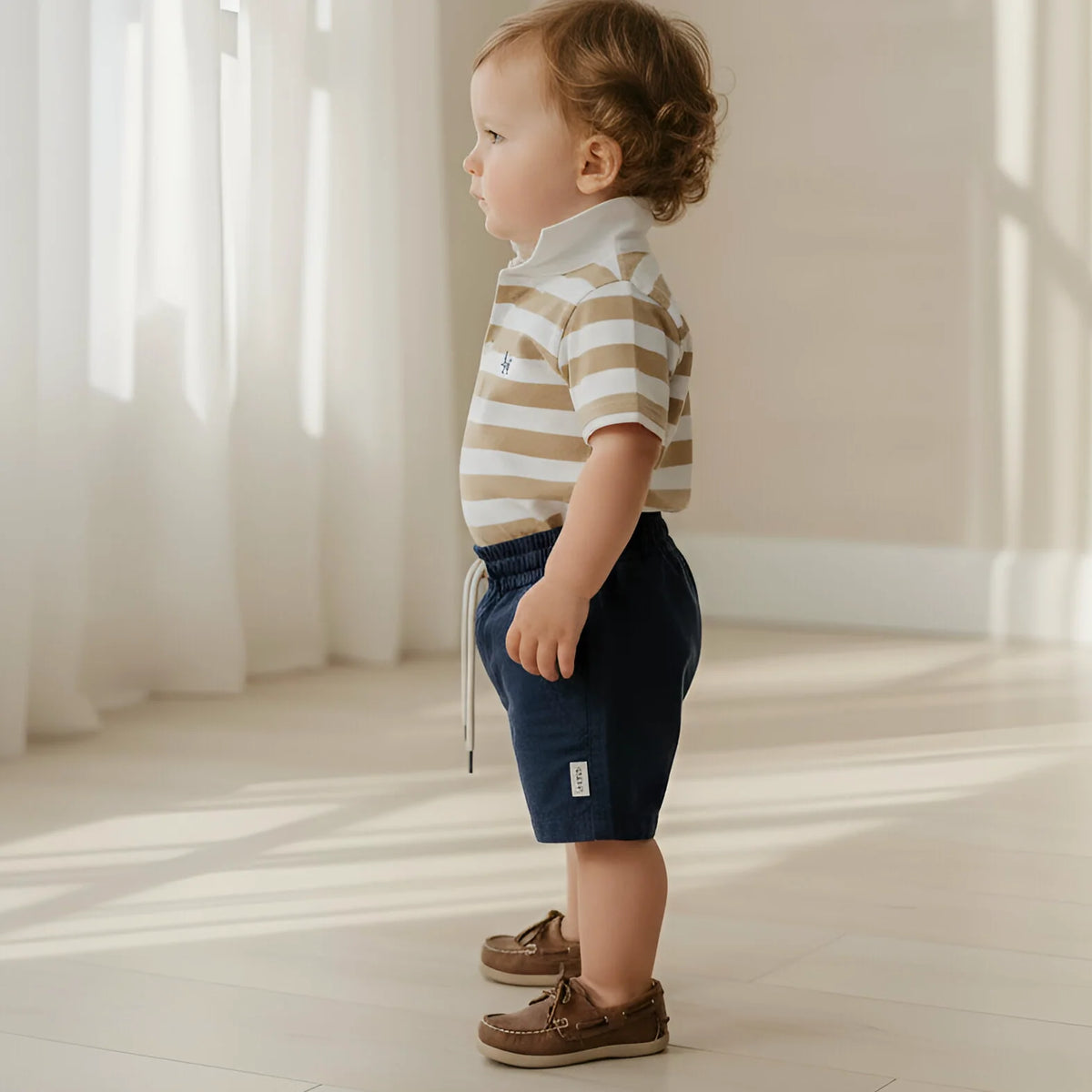 LOVE HENRY | SONNY SHORTS | NAVY LINEN