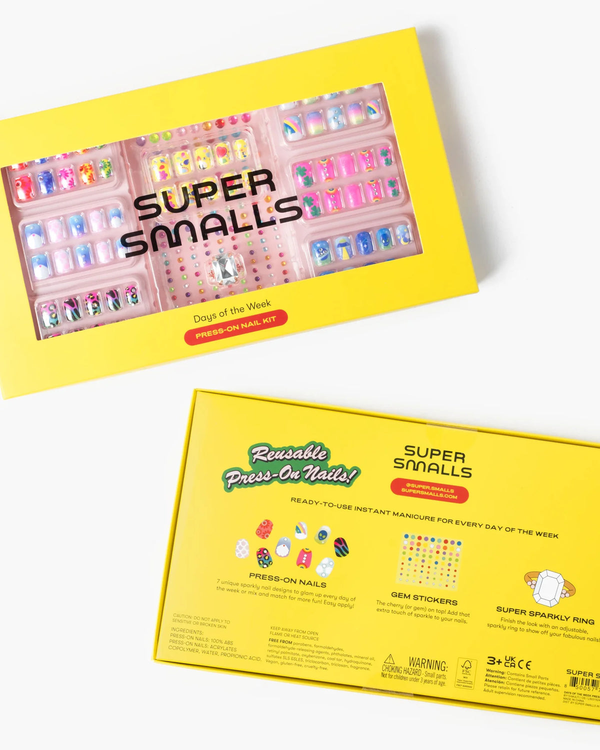 SUPER SMALLS | STICK ON NAILS | DAYS OF THE WEEK