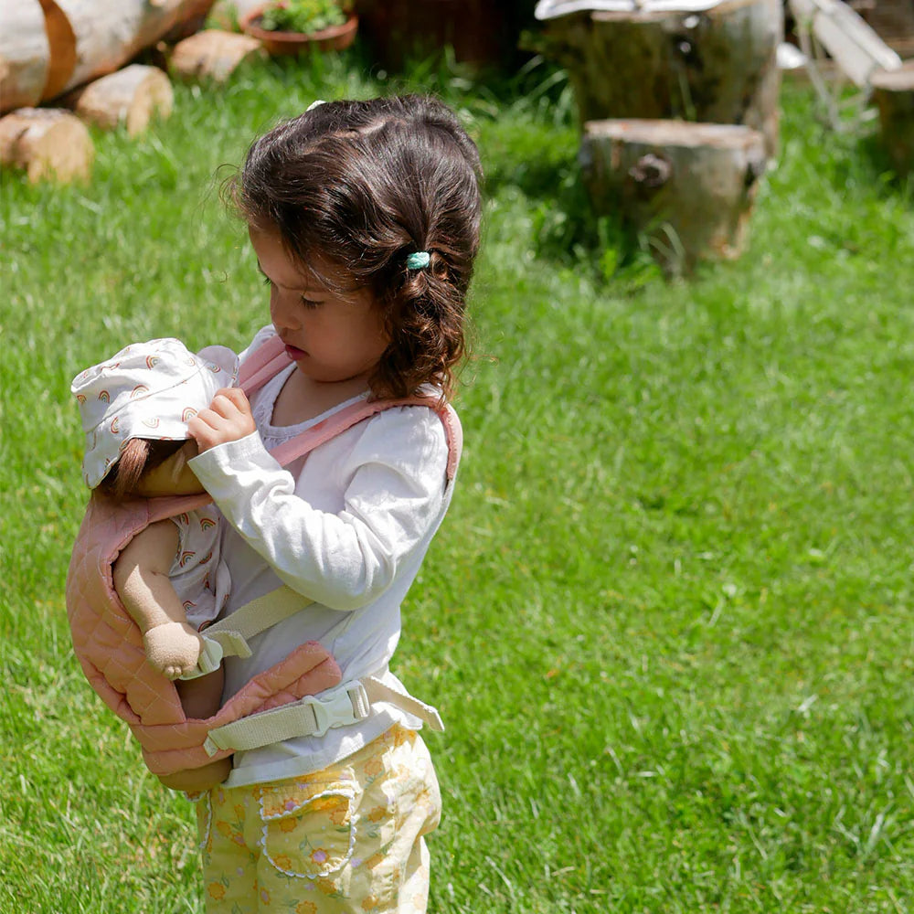 OLLI ELLA DINKUM DOLLS QUILTED CARRIER | ROSE
