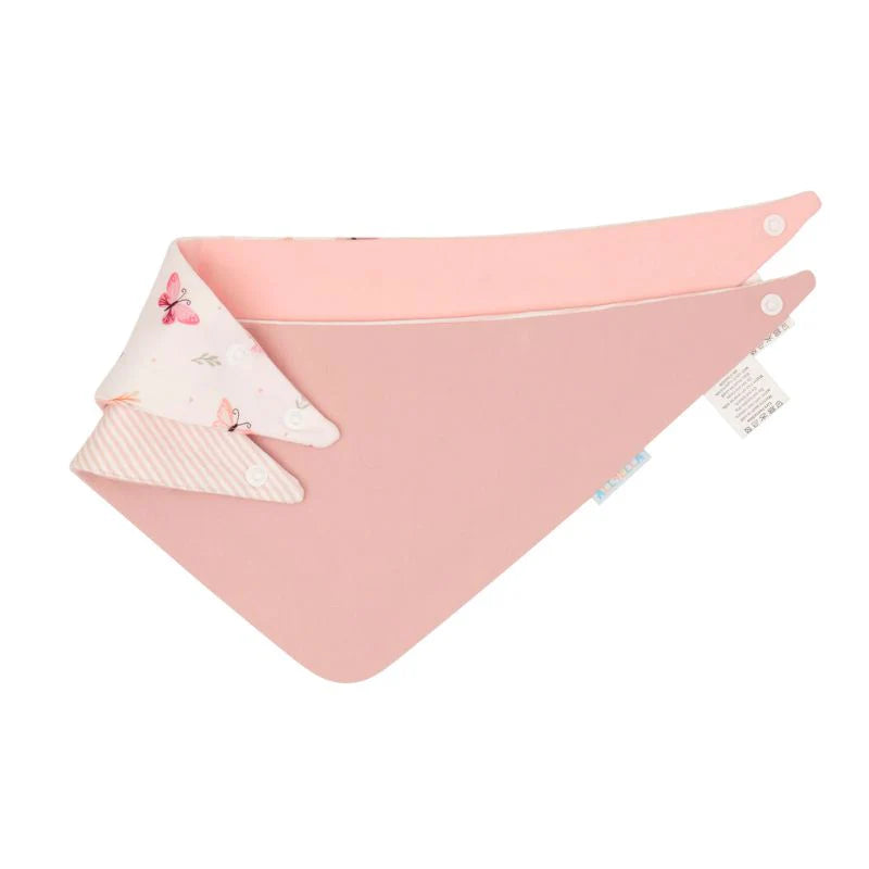 Dribble Bandana Bib 2 Pack - Sweet Butterfly