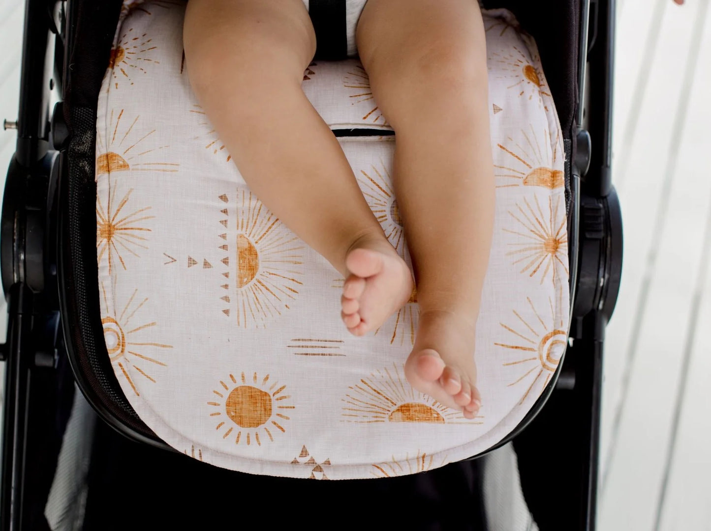 Bambella Designs Reversible Pram Liner - Bohemian Sunshine
