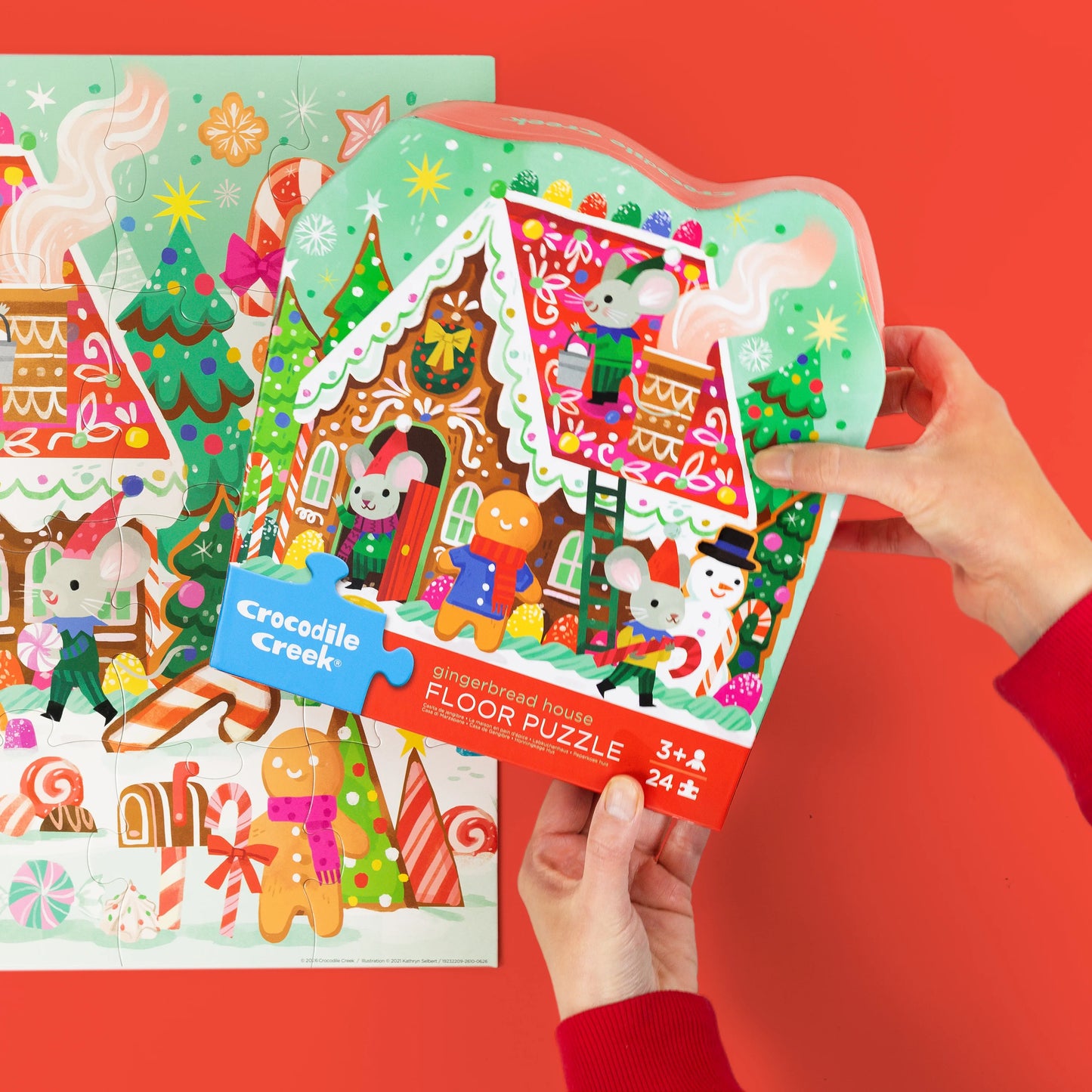 CROCODILE CREEK | CLASSIC FLOOR PUZZLE 24 PCE | GINGERBREAD HOUSE