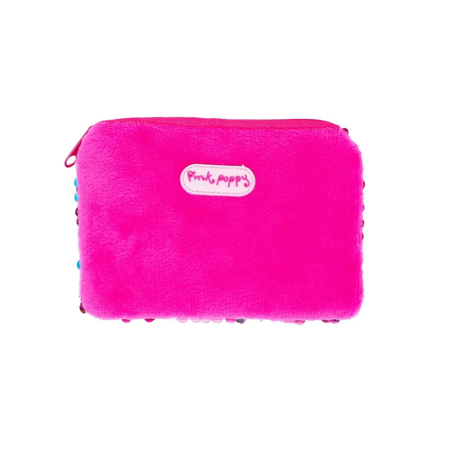 PINK POPPY SEQUIN COIN PURSE