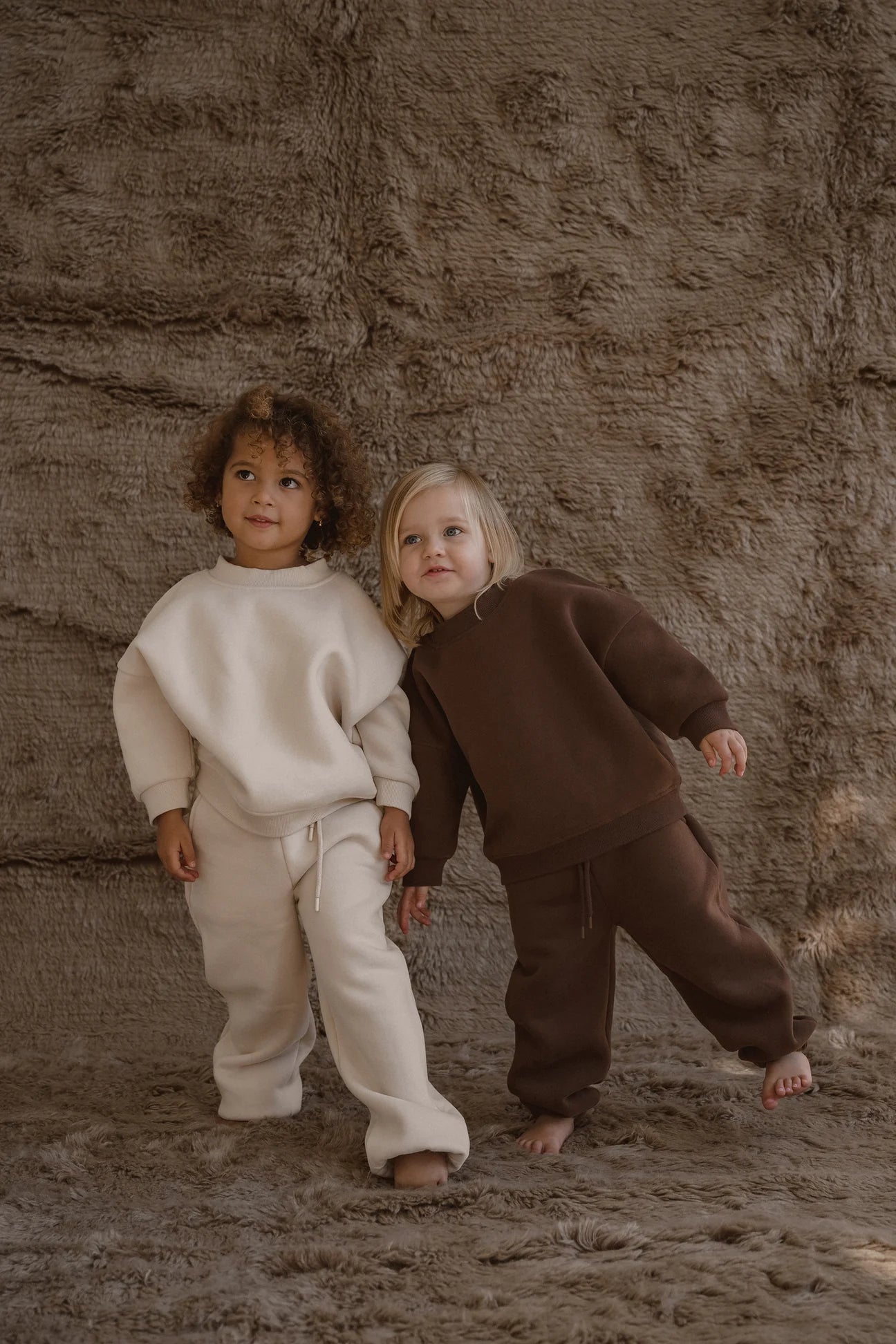 CINNAMON BABY LOGO TRACKSUIT - CREAM