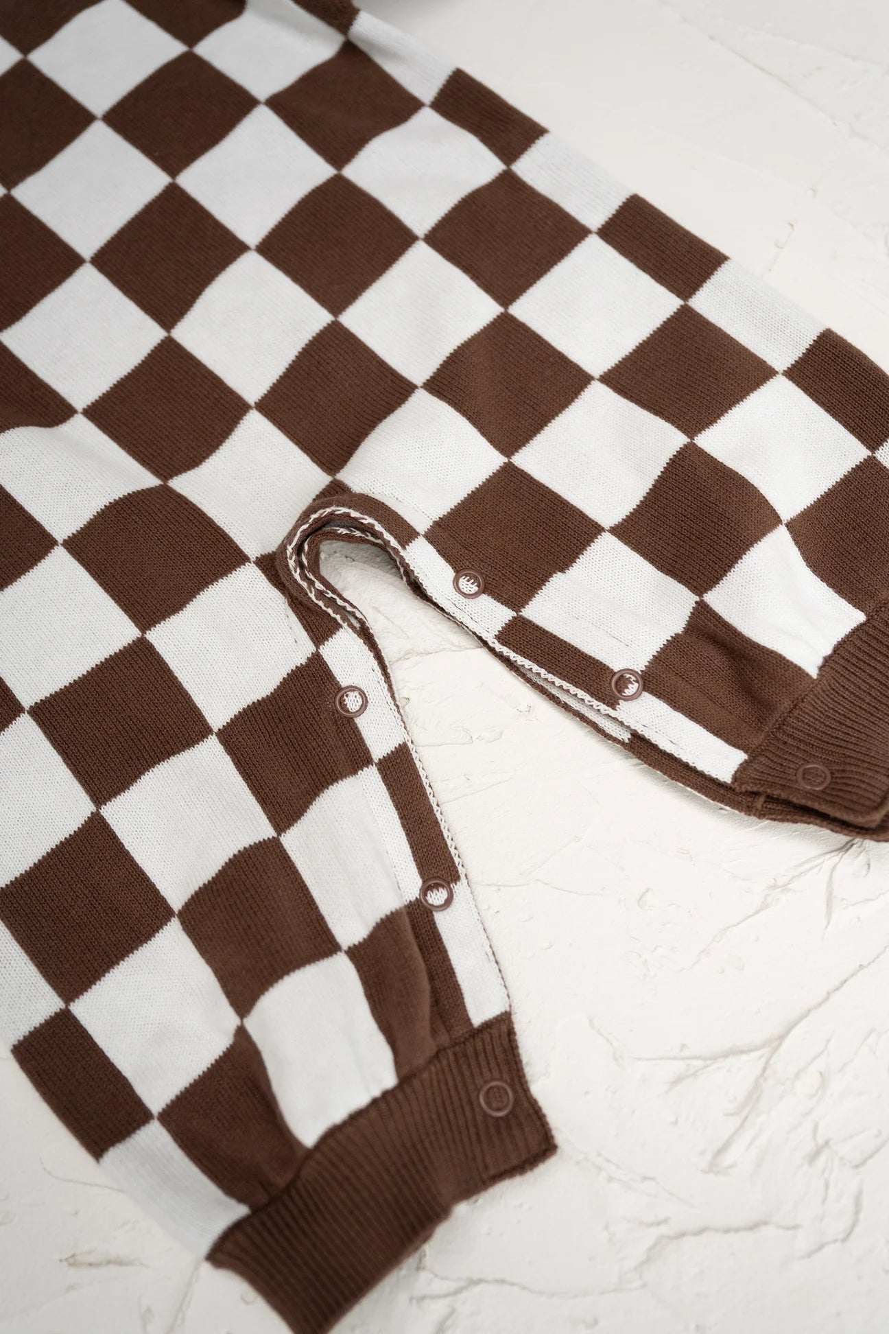 CINNAMON BABY KNITTED LOUNGE SUIT - CHOCOLATE