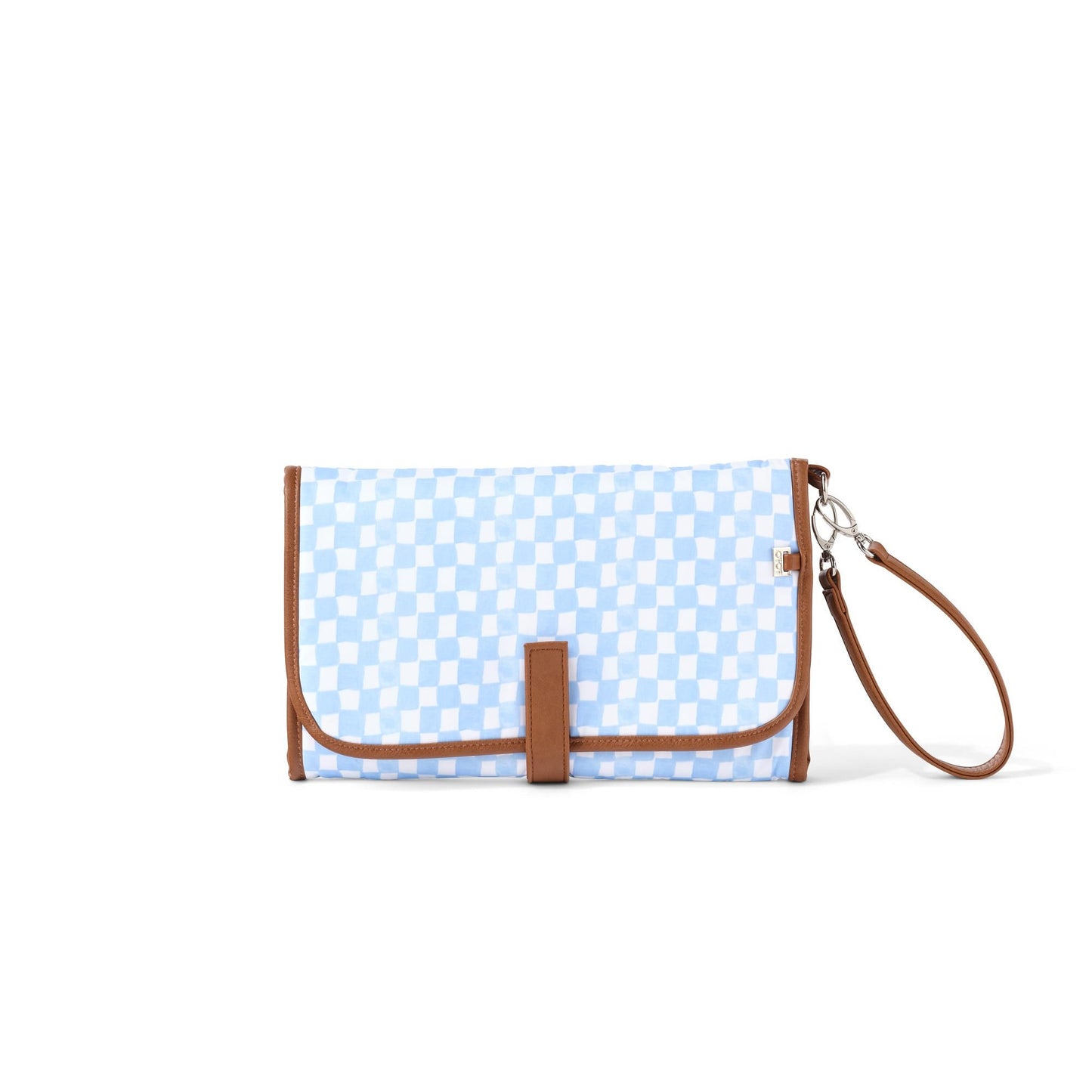 OiOi Change Mat Clutch - Blue Check