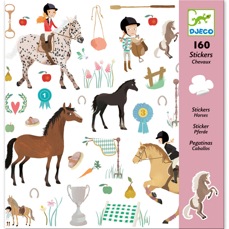 Djeco 160 Pce Stickers - Horse