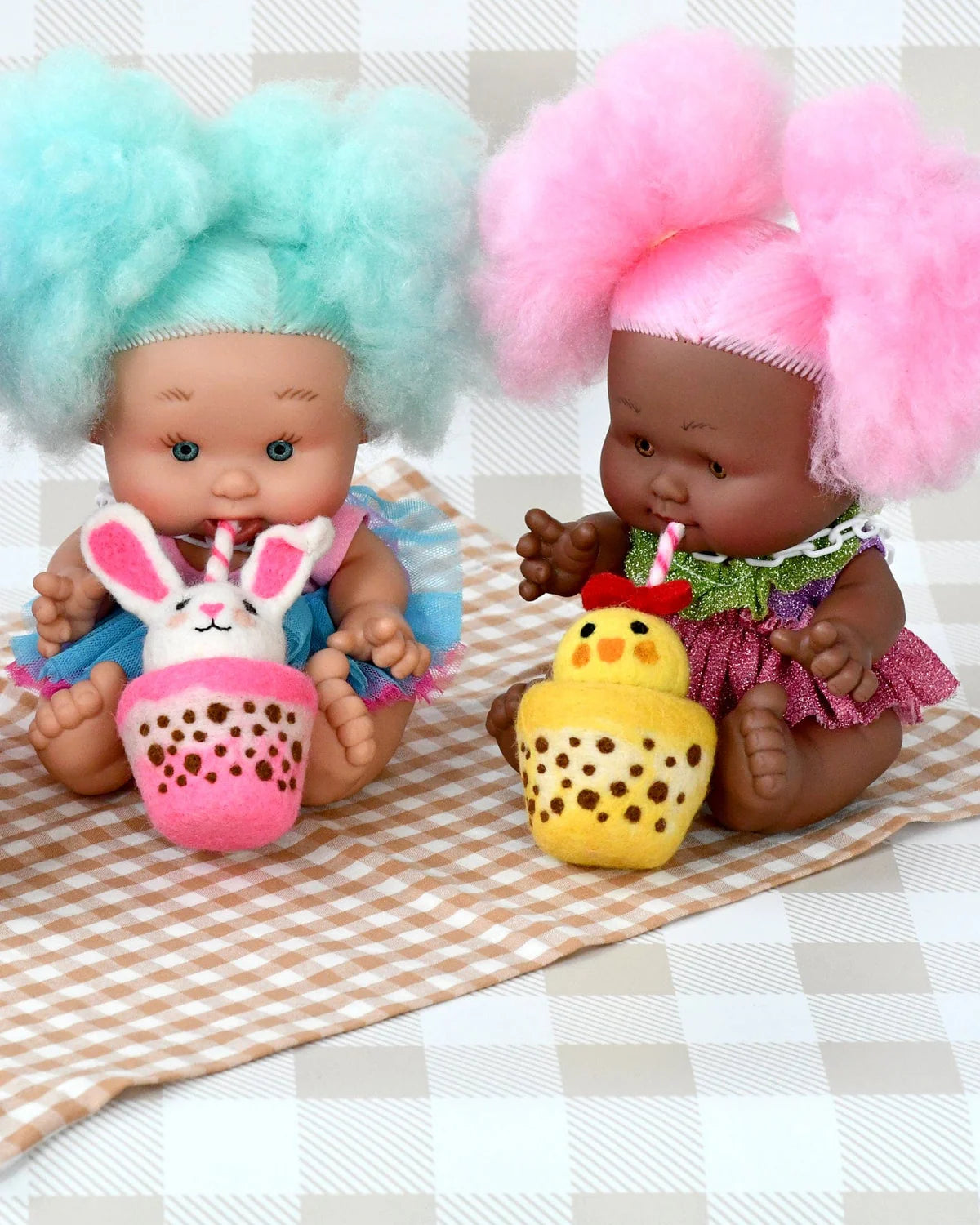 TARA TREASURES FELT BUNNY BOBA BUBBLE TEA - Angus & Dudley Collections