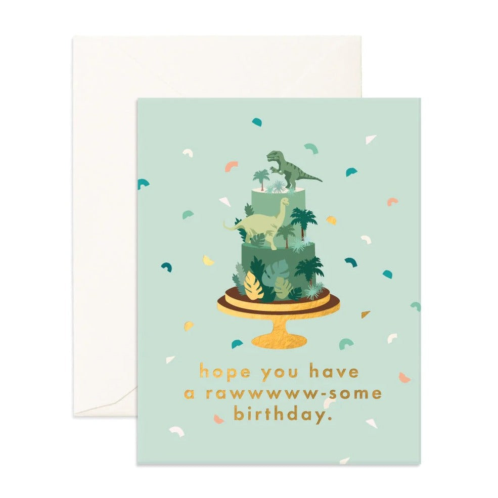 Fox and Fallow Card - Raw-Some Birthday