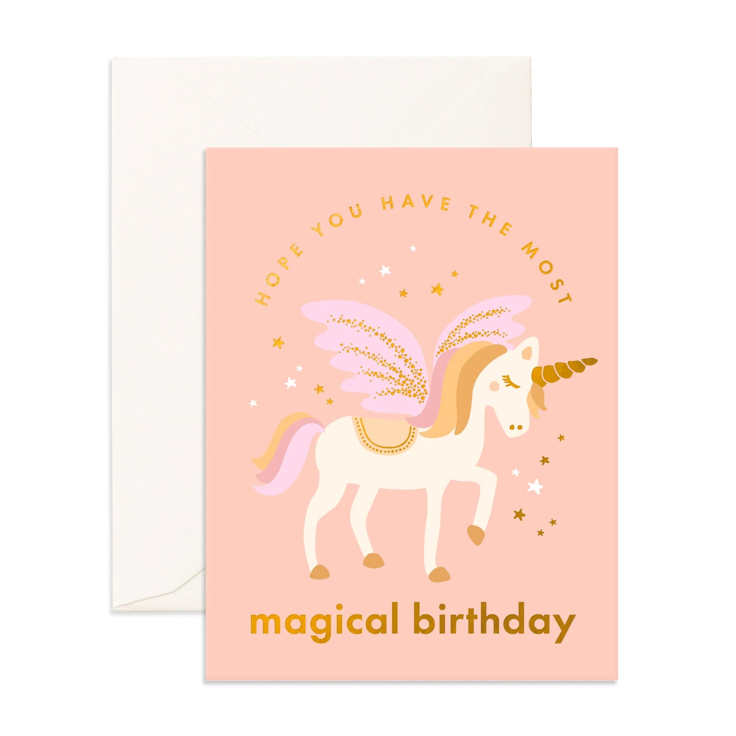 Fox and Fallow Card - Magical Unicorn
