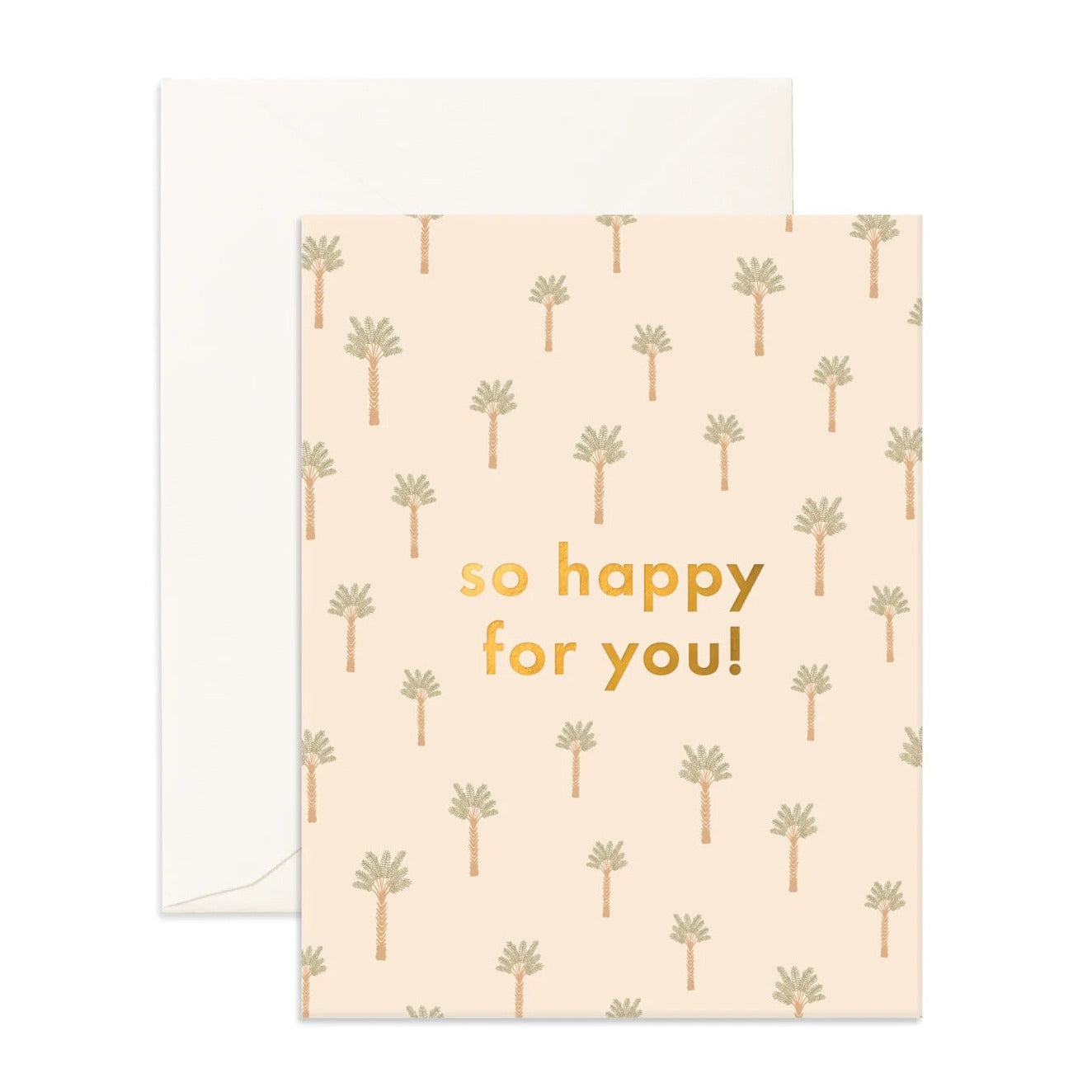 Fox and Fallow Card - So Happy Tiny Palms
