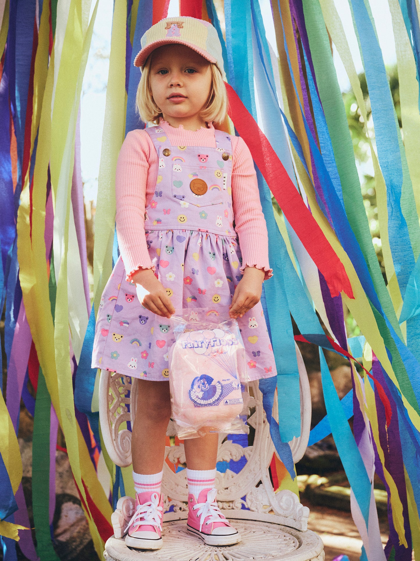 HUXBABY HUX EMOJI PINAFORE