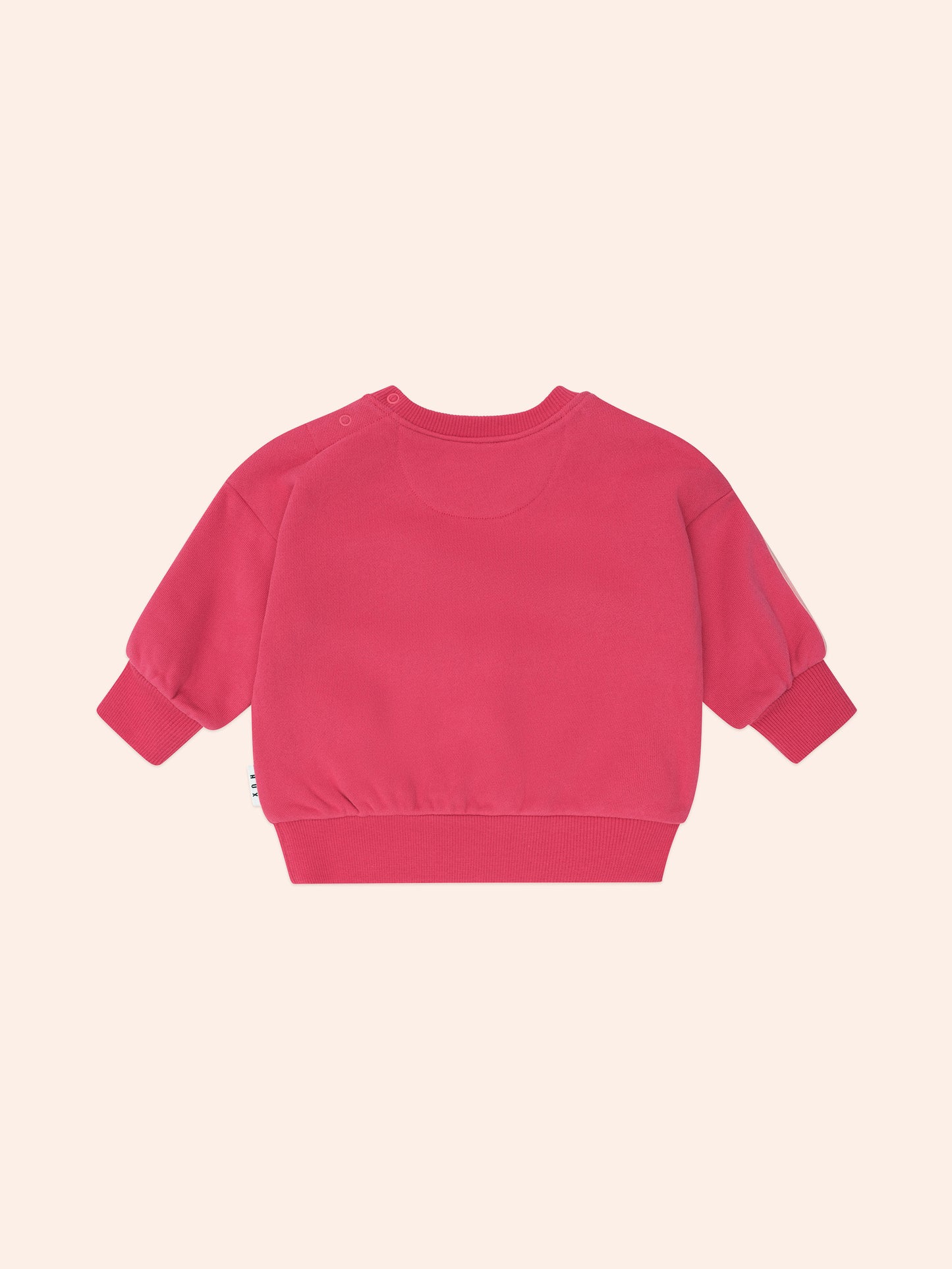 HUXBABY RACER STRIPE SWEATSHIRT | CHERRY