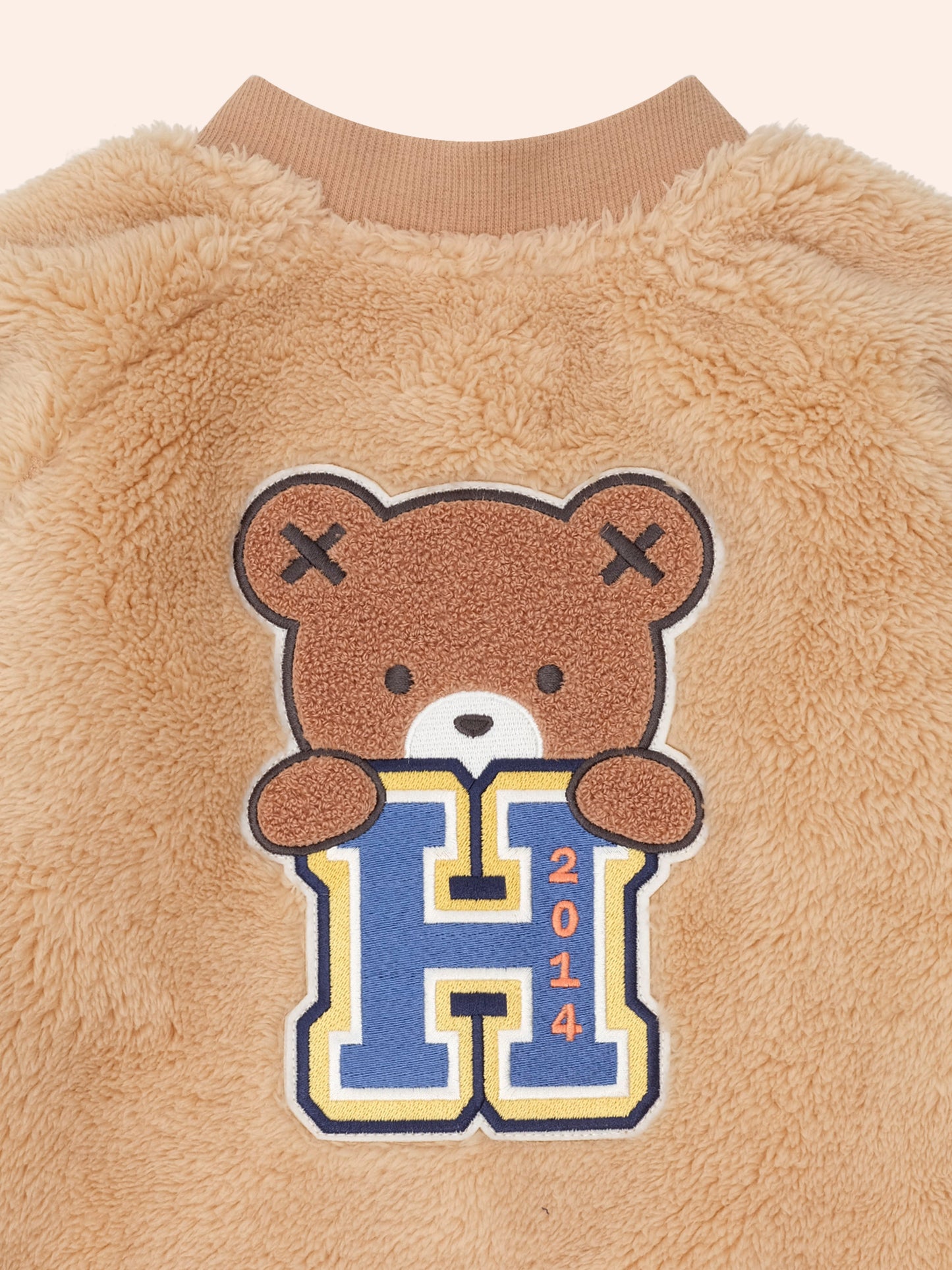 HUXBABY VARSITY HUX FURRY JACKET