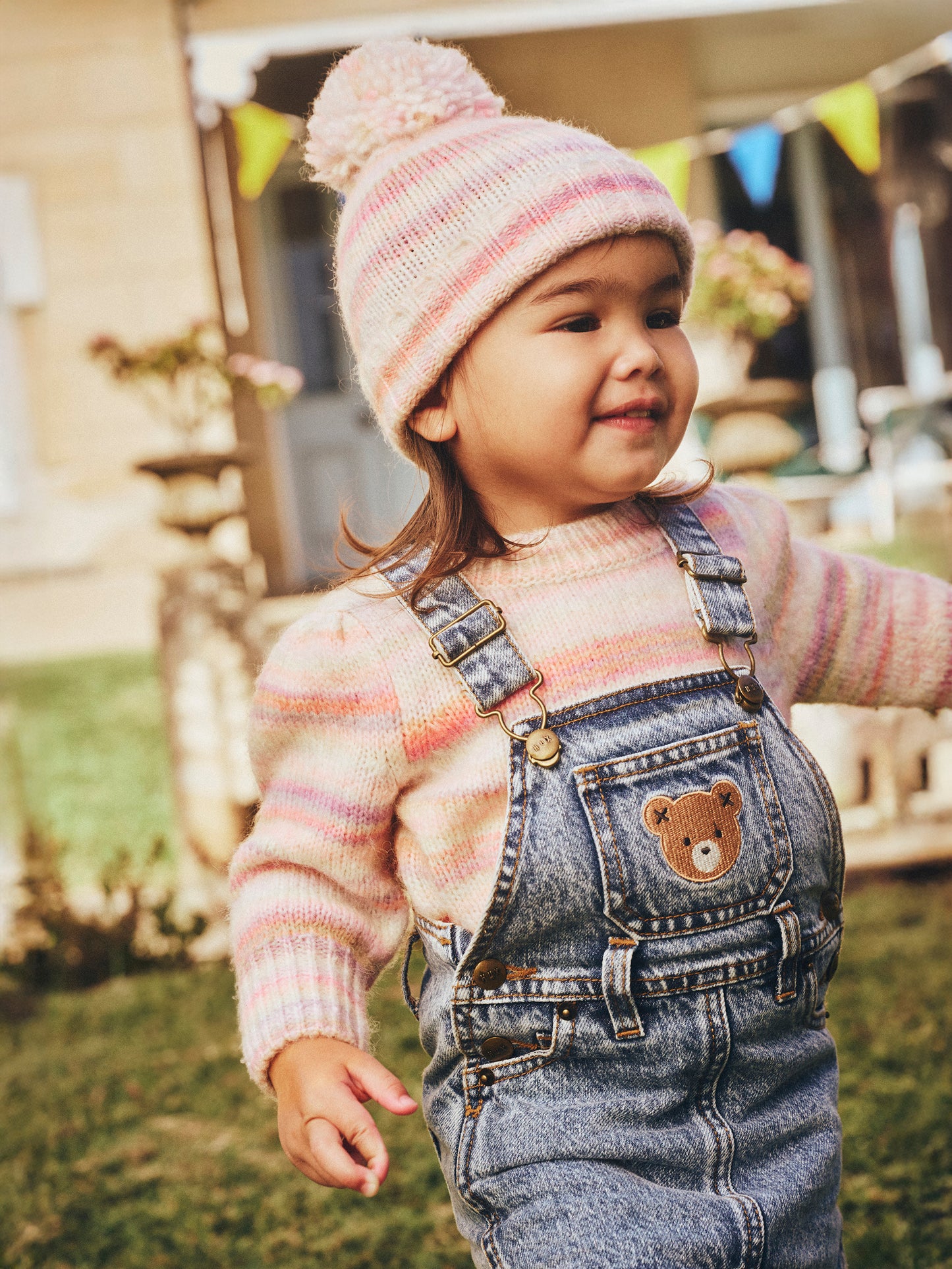 HUXBABY RAINBOW PUFF JUMPER