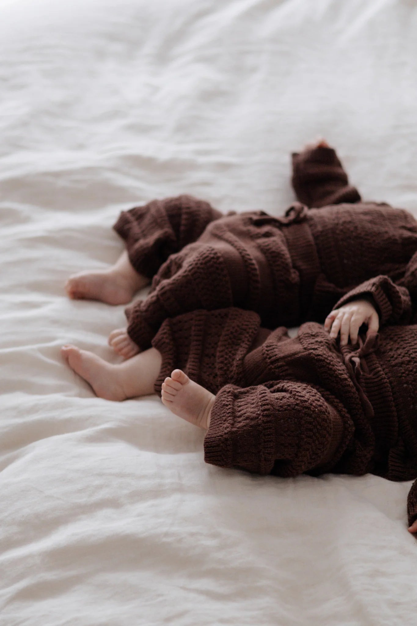 BLOSSOM AND PEAR KNIT SET | ESPRESSO - Angus & Dudley Collections