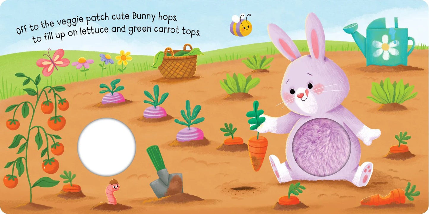 Kids Squeaky Plush Board Book - Little Bunny - Angus & Dudley Collections