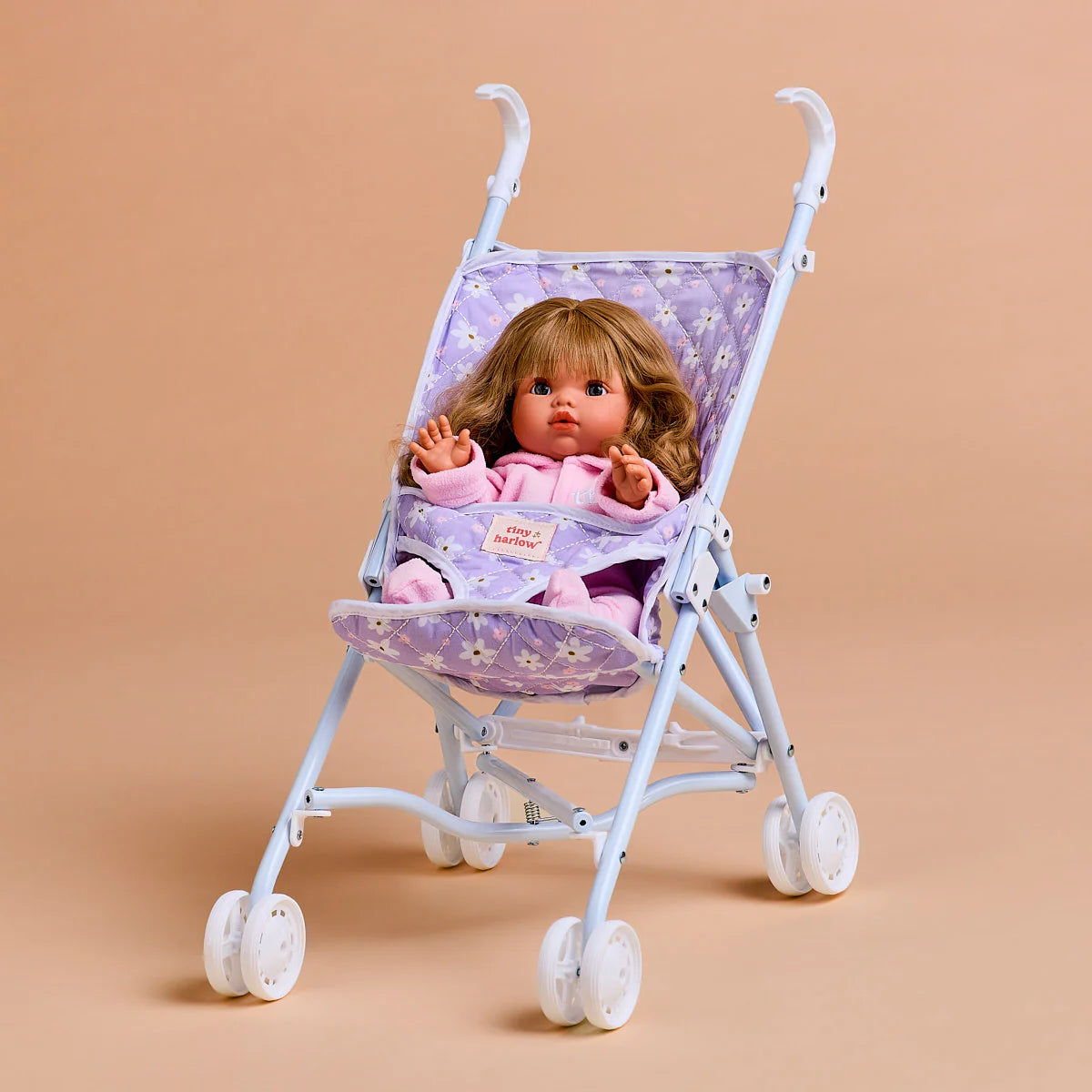 TINY HARLOW | FOLDING DOLL STROLLER 2.0 LILAC DAISY