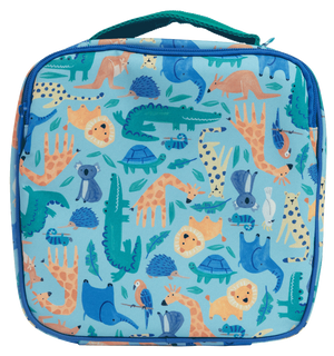 Spencil Little Kids Insulated Lunch Bag - Safari Puzzle