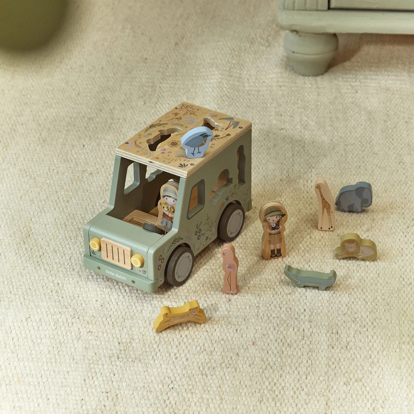 LITTLE DUTCH | SHAPE SORTER SAFARI CAR