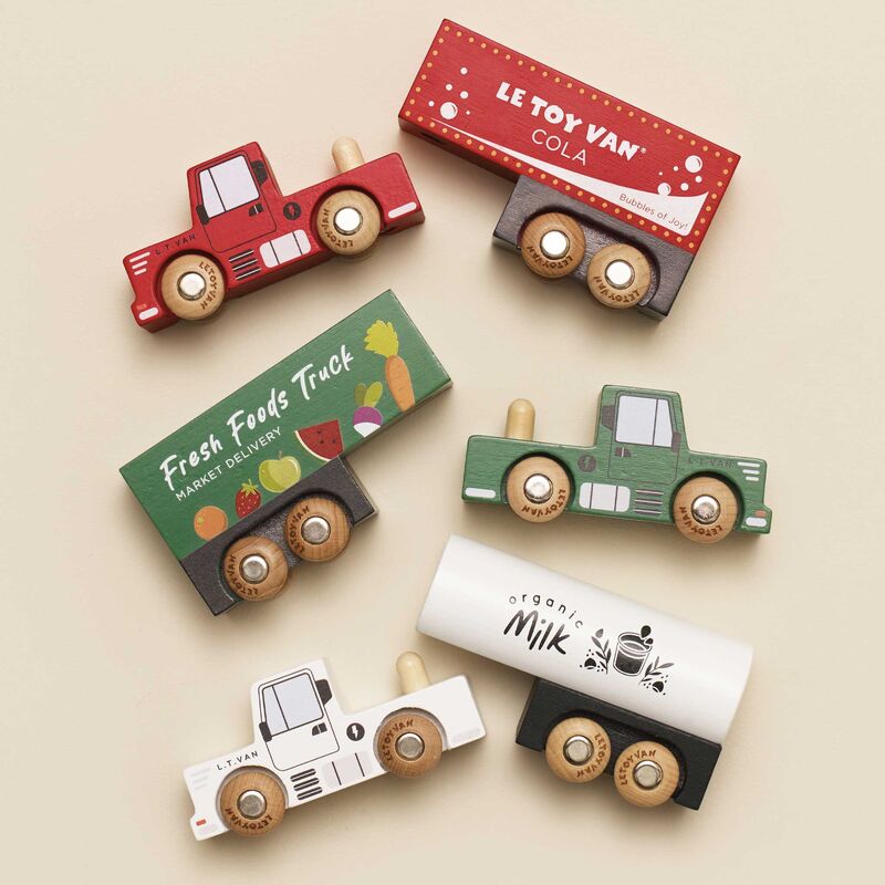 LE TOY VAN WOODEN TOY TRUCK SET