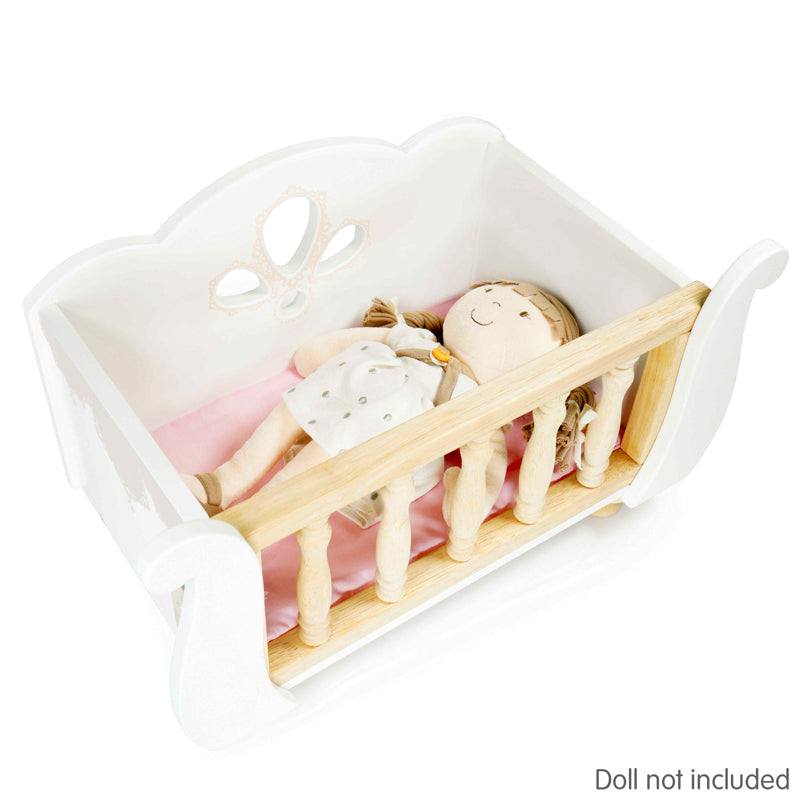 LE TOY VAN WOODEN DOLL'S COT