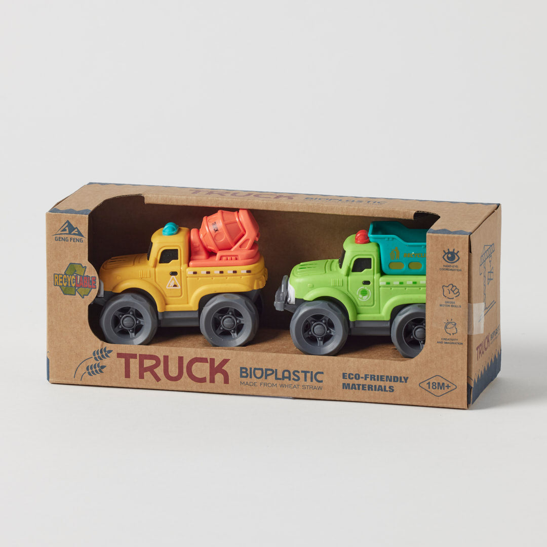 JIGGLE AND GIGGLE BIOPLASTIC UTILITY TRUCK SET