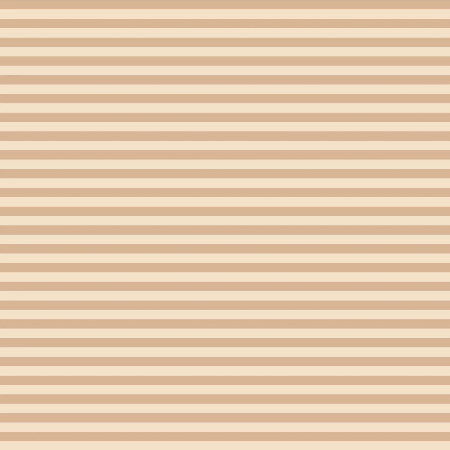 Fox and Fallow Fitted Cot Sheet - Coffee Stripe