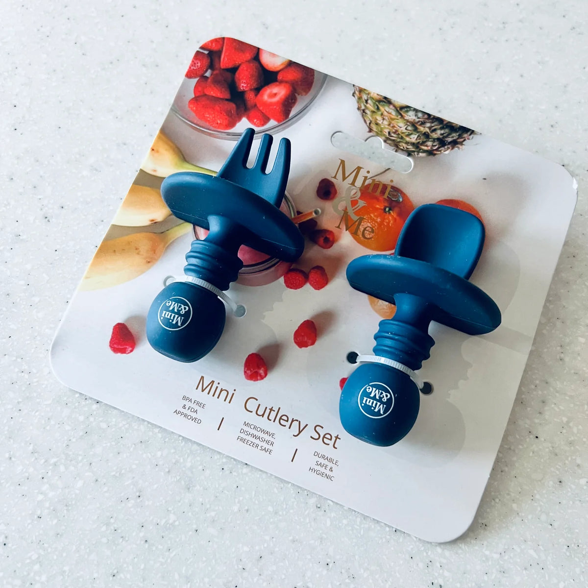 CUDDLEBUG & CO MINI CUTLERY SET | BLUEBERRY