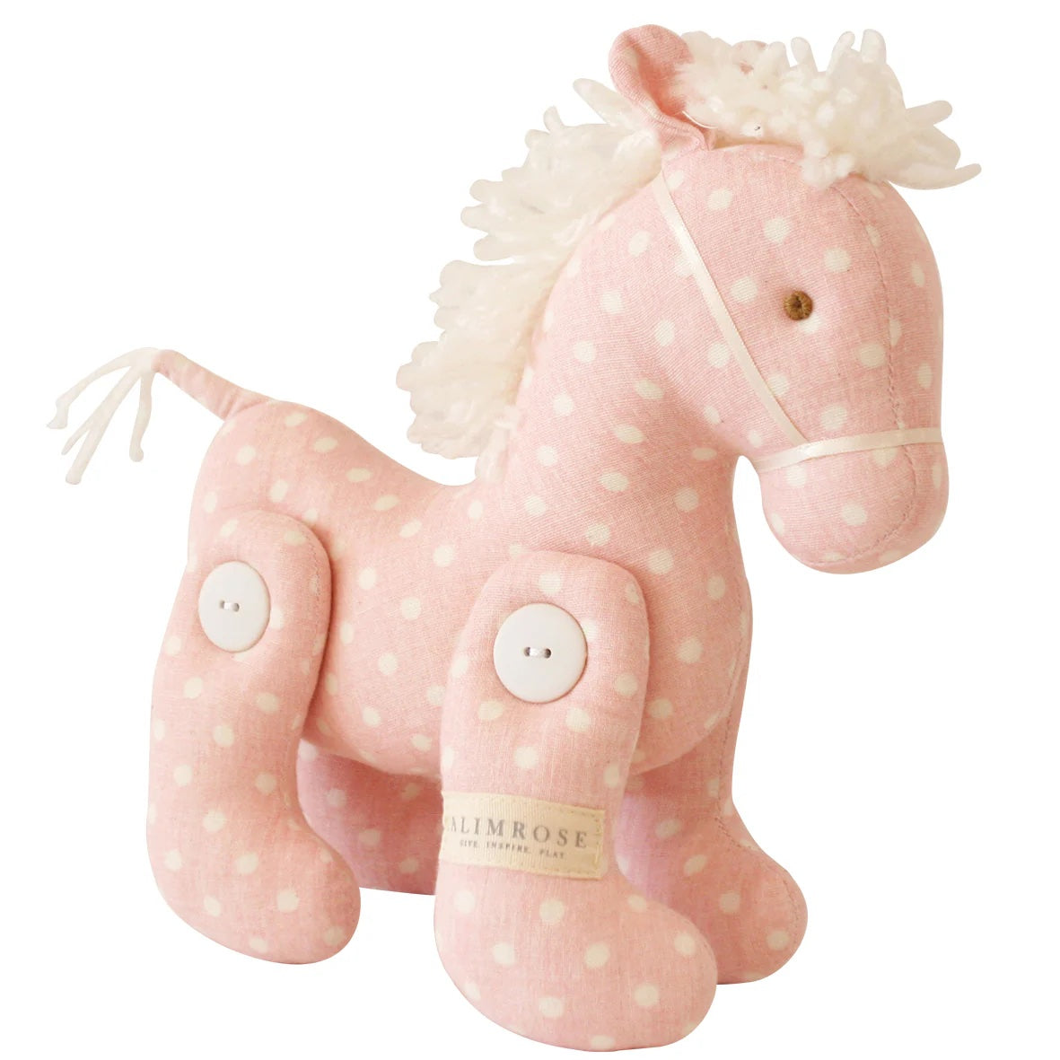 Alimrose Jointed Pony | Pink White Spot