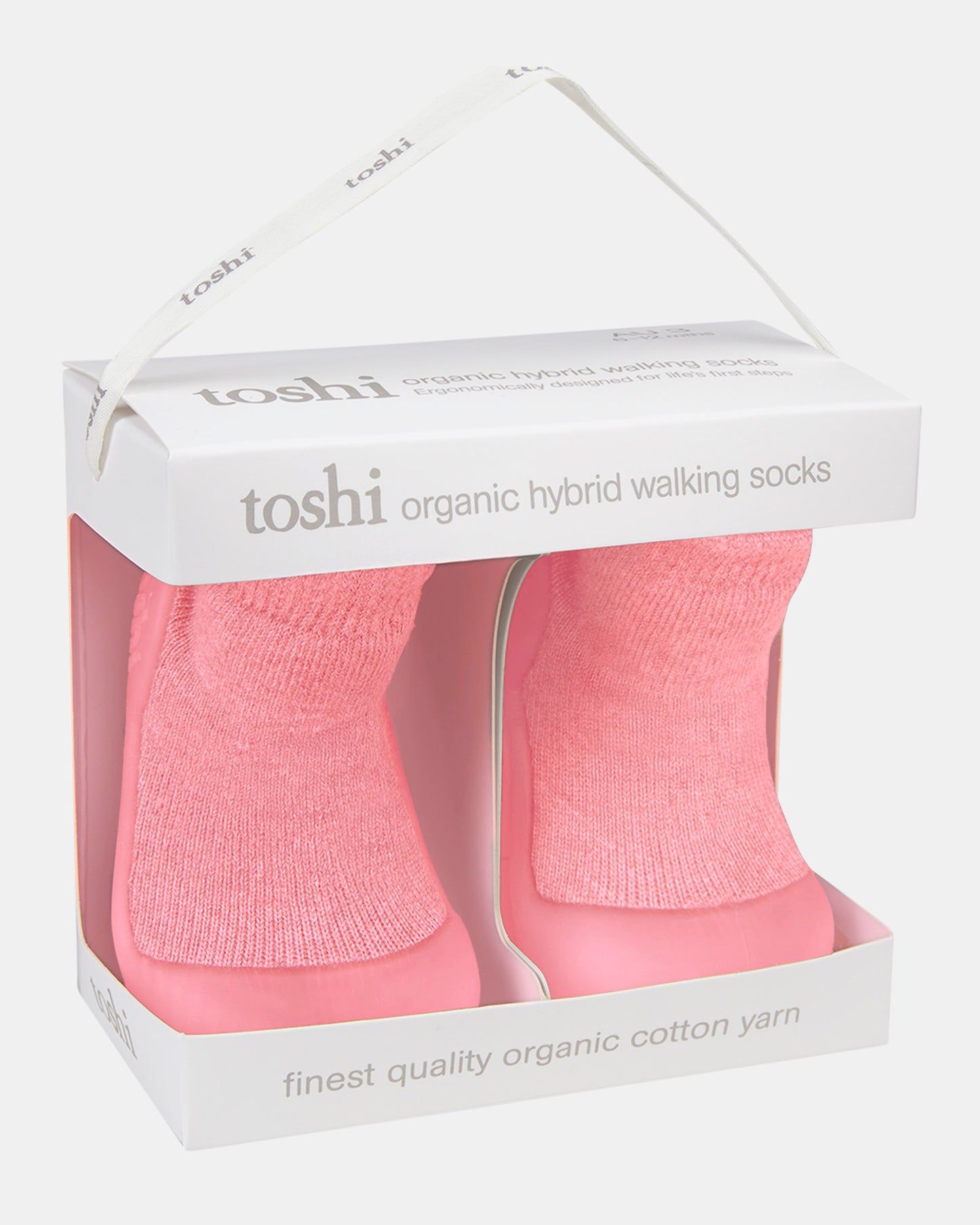 TOSHI ORGANIC HYBRID WALKING SOCKS | WINTER ROSE