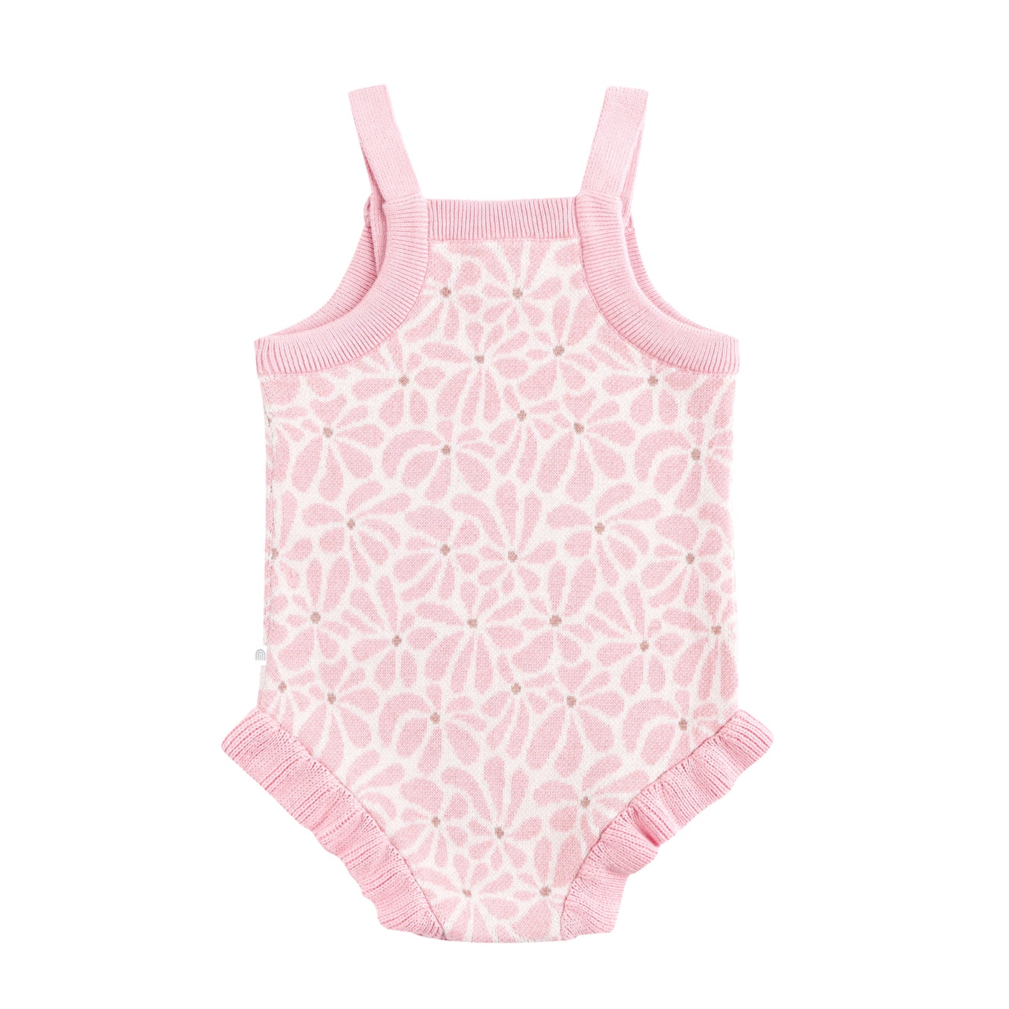 KYNDBABY JACQUARD KNIT FRILL ROMPER | HIBISCUS