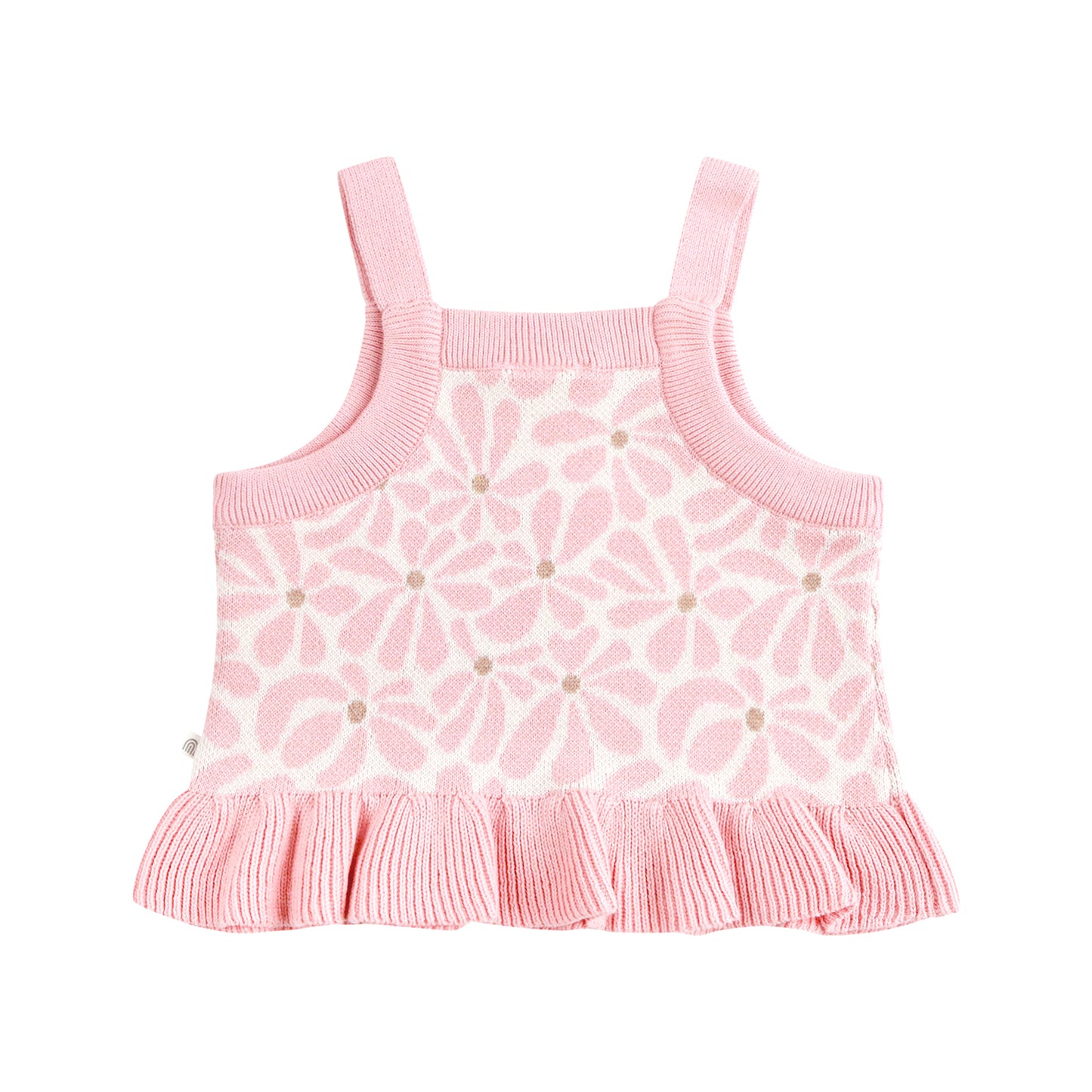 KYNDBABY JACQUARD KNIT FRILL TOP | HIBISCUS