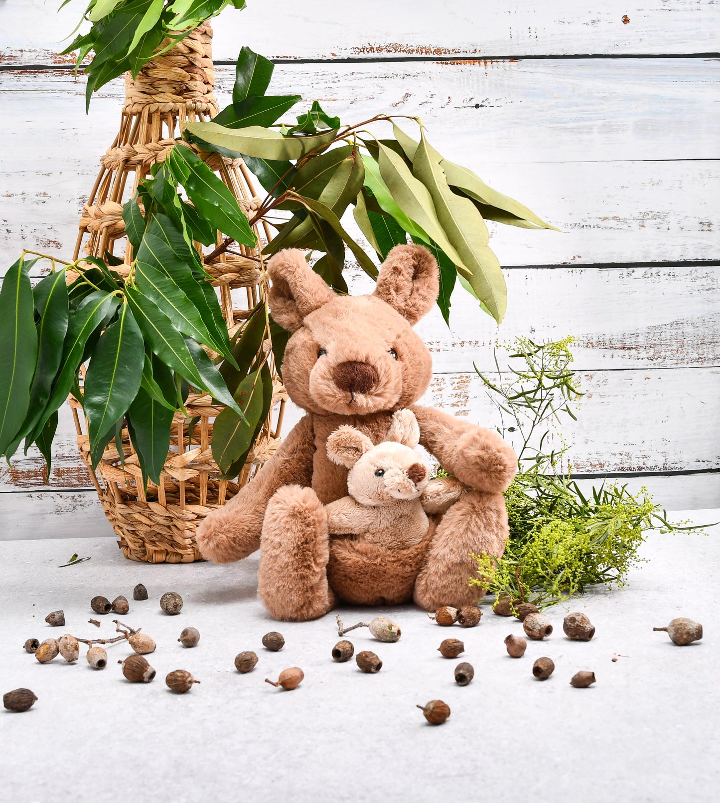 Petite Vous Soft Toy - Koko and Jojo Kangaroo - Angus & Dudley Collections