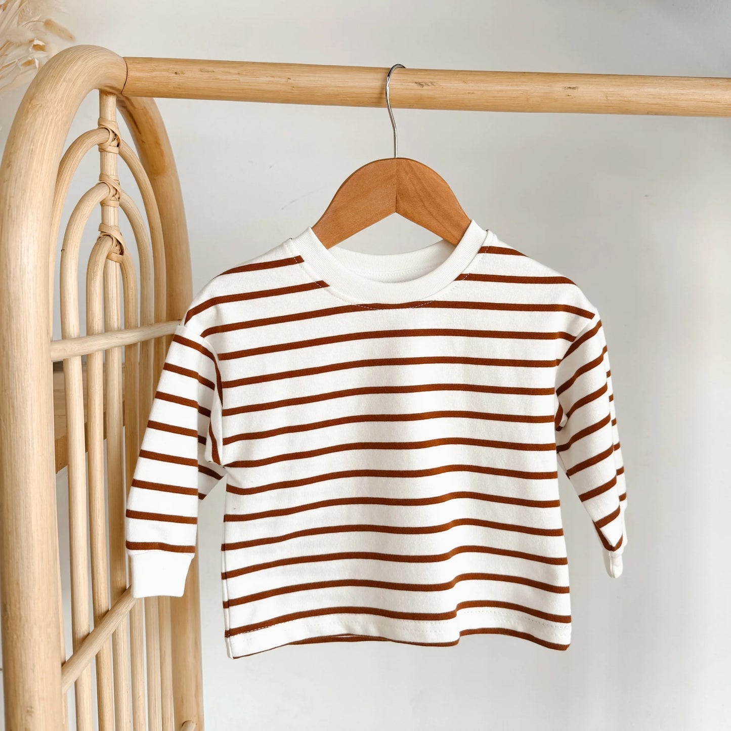BLOSSOM AND PEAR LONG SLEEVE TOP | STRIPE CANYON