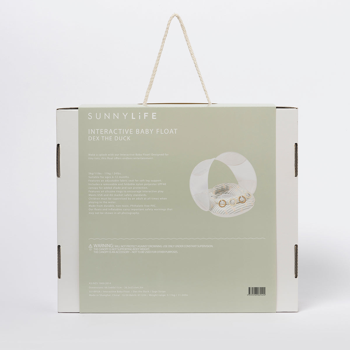 Sunnylife Interactive Baby Float - Dex the Duck