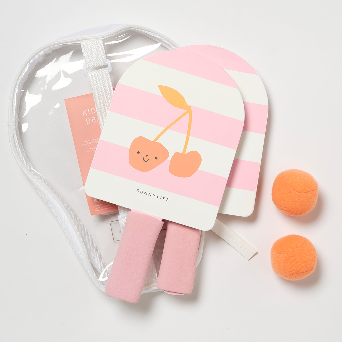 Sunnylife Kids Velcro Beach Bats - Cotton Candy